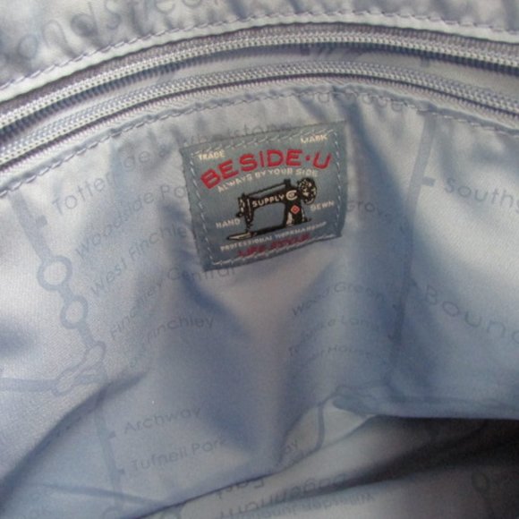 Beside-U Black Nylon Satchel Tote - NWT - Picture 6 of 10